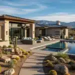 Las Vegas home exterior in desert setting